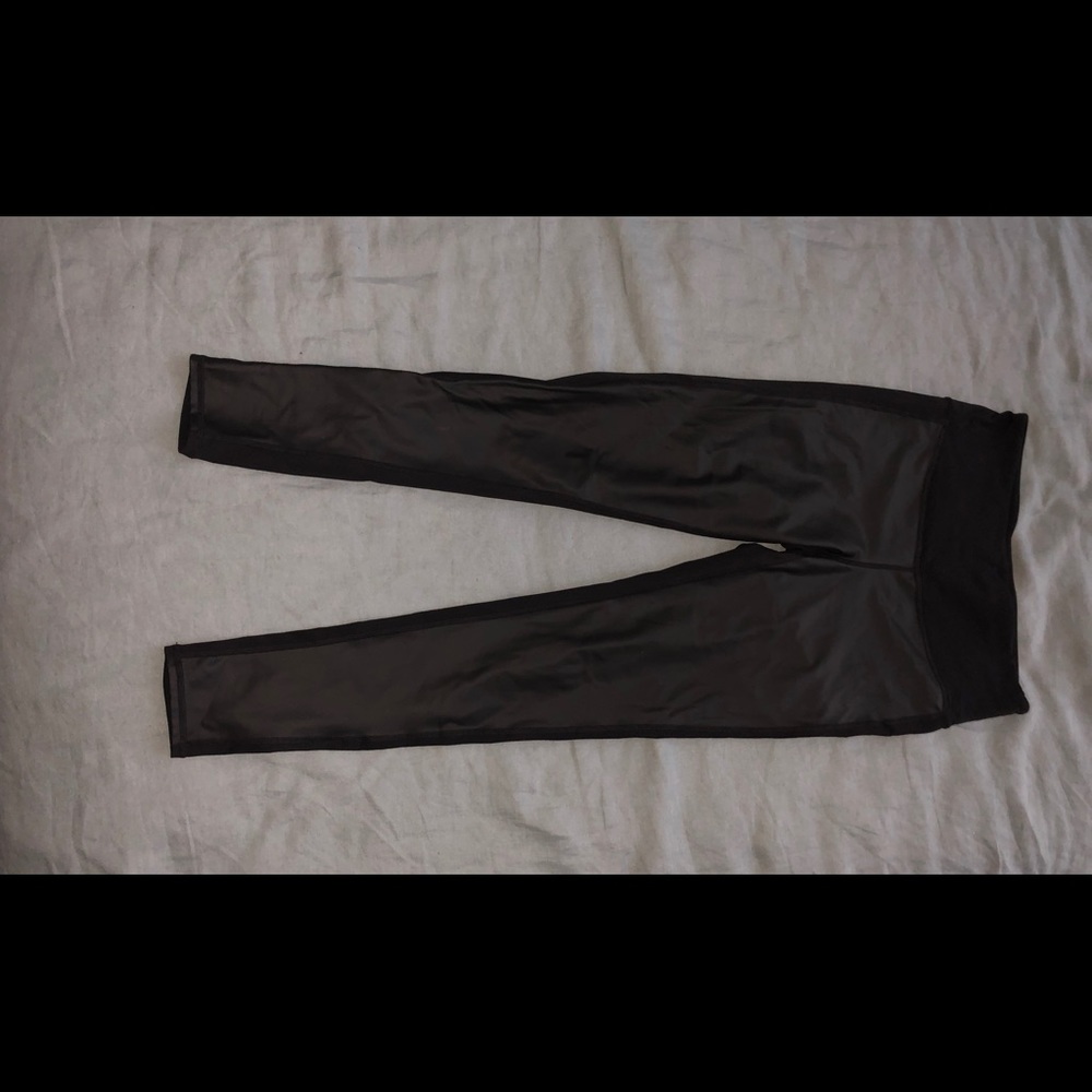 Unique faux leather Athleta Leggings